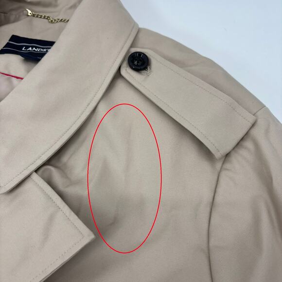 NWOT Lands' End Trench Coat Womens Plus Size 26W Lined Classic Old Money Preppy - Picture 10 of 12